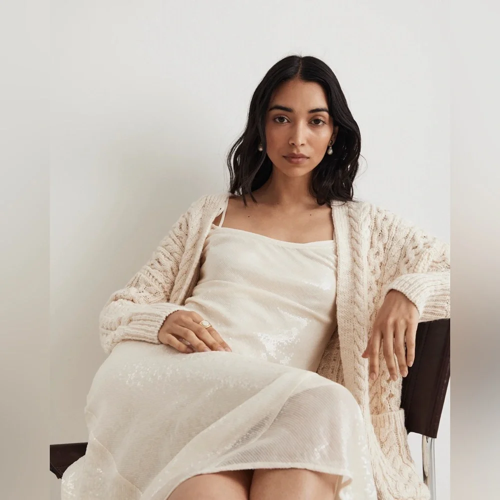Madewell x Aimee Song Sequin Slip Maxi Dress - Picture 6 of 15